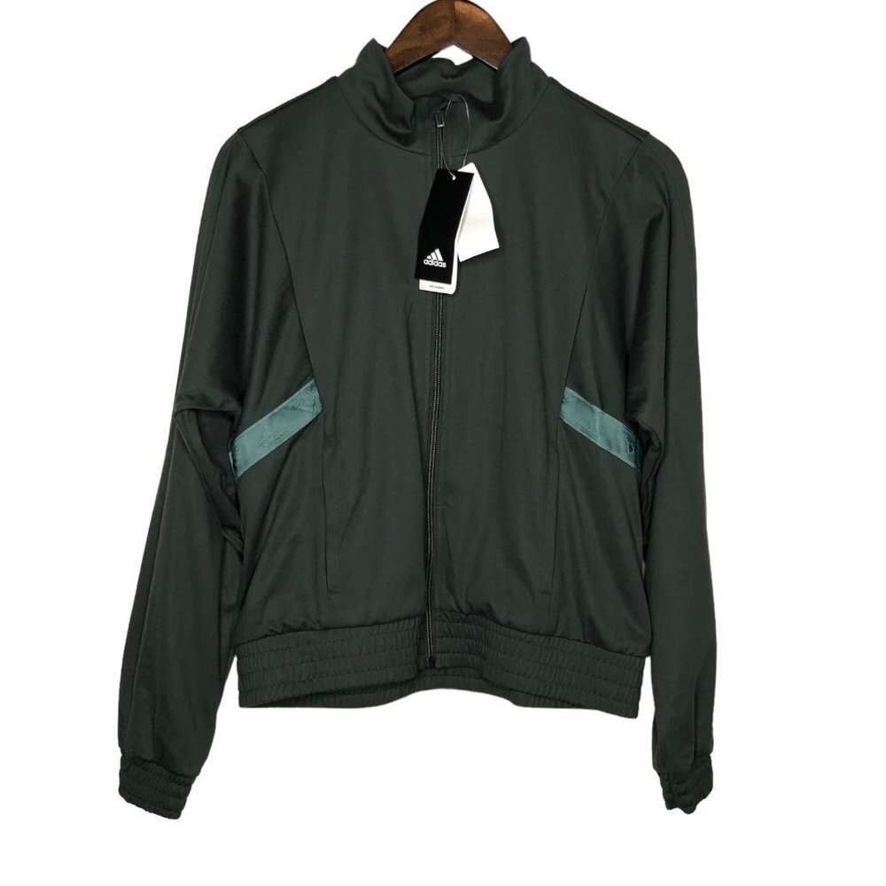 NWT Adidas X Zoe Saldana Track Green Jacket Size XS
